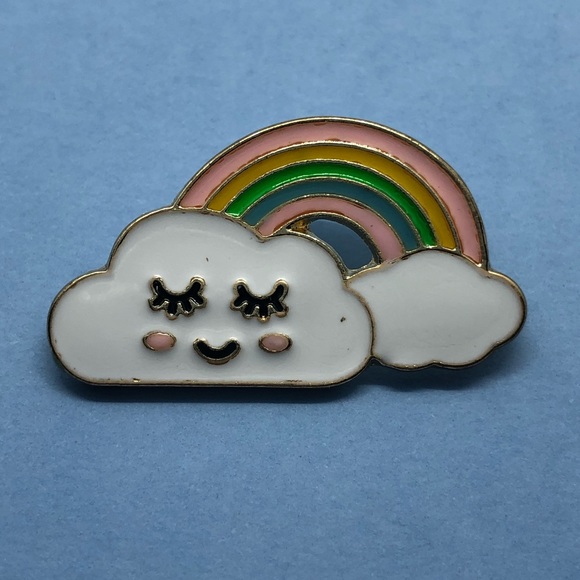 🌻10/$10🌻 Cloud Rainbow Enamel Pin - Picture 1 of 6
